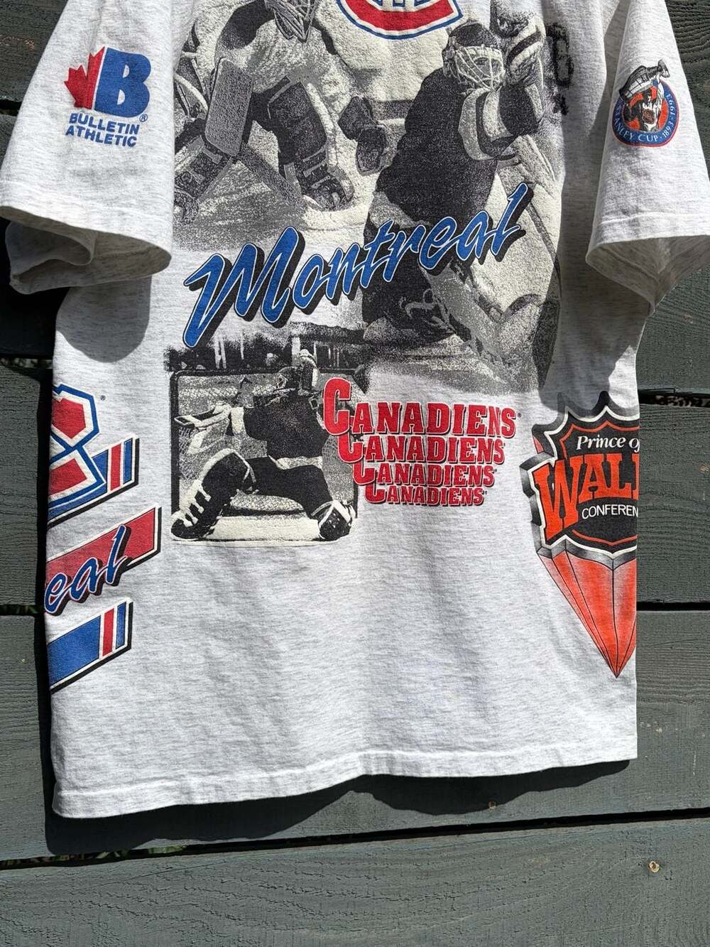 Vintage 1992 Montreal Canadiens NHL Hockey T-Shirt Size Large - Picture 6 of 10